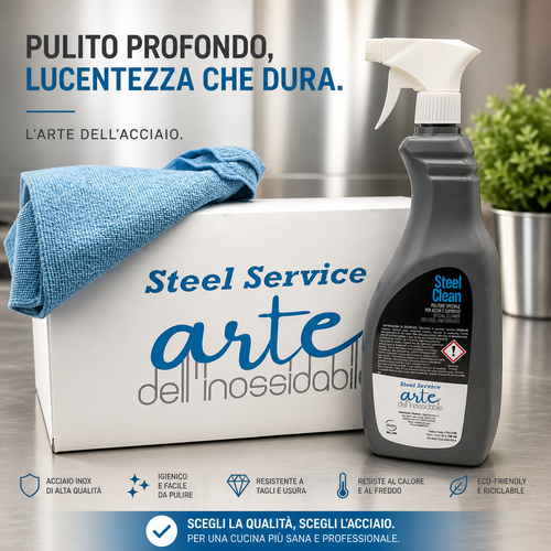 Pulitore Acciaio Inox 750 ML SCATOLA