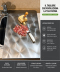 Tagliere in Acciaio Inox per Lavello