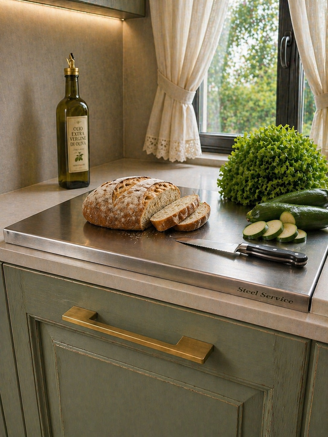 Tagliere in Acciaio Inox Pro